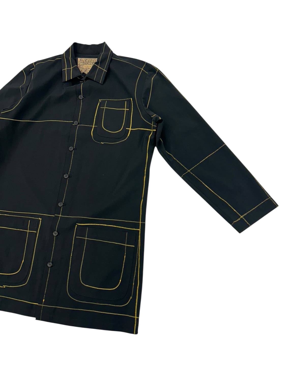 크리스토퍼 네메스 스티치 라인 롱 셔츠 상품이미지3