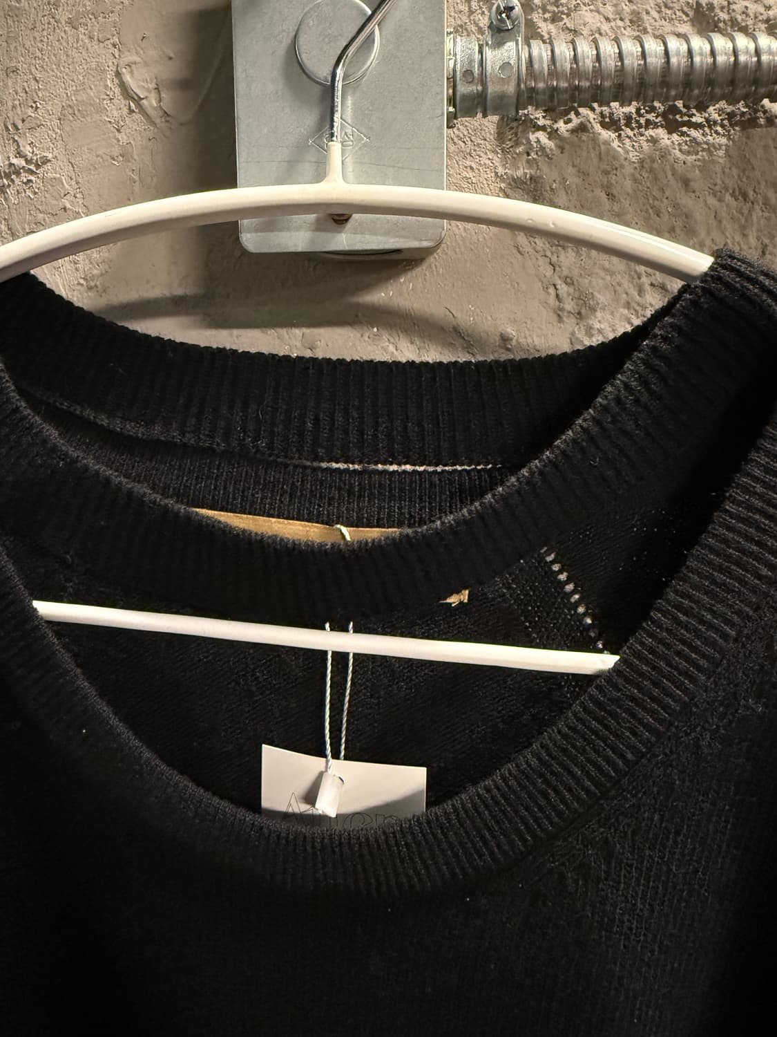 시스템 울 니트 스웨터 블랙 95 상품이미지4