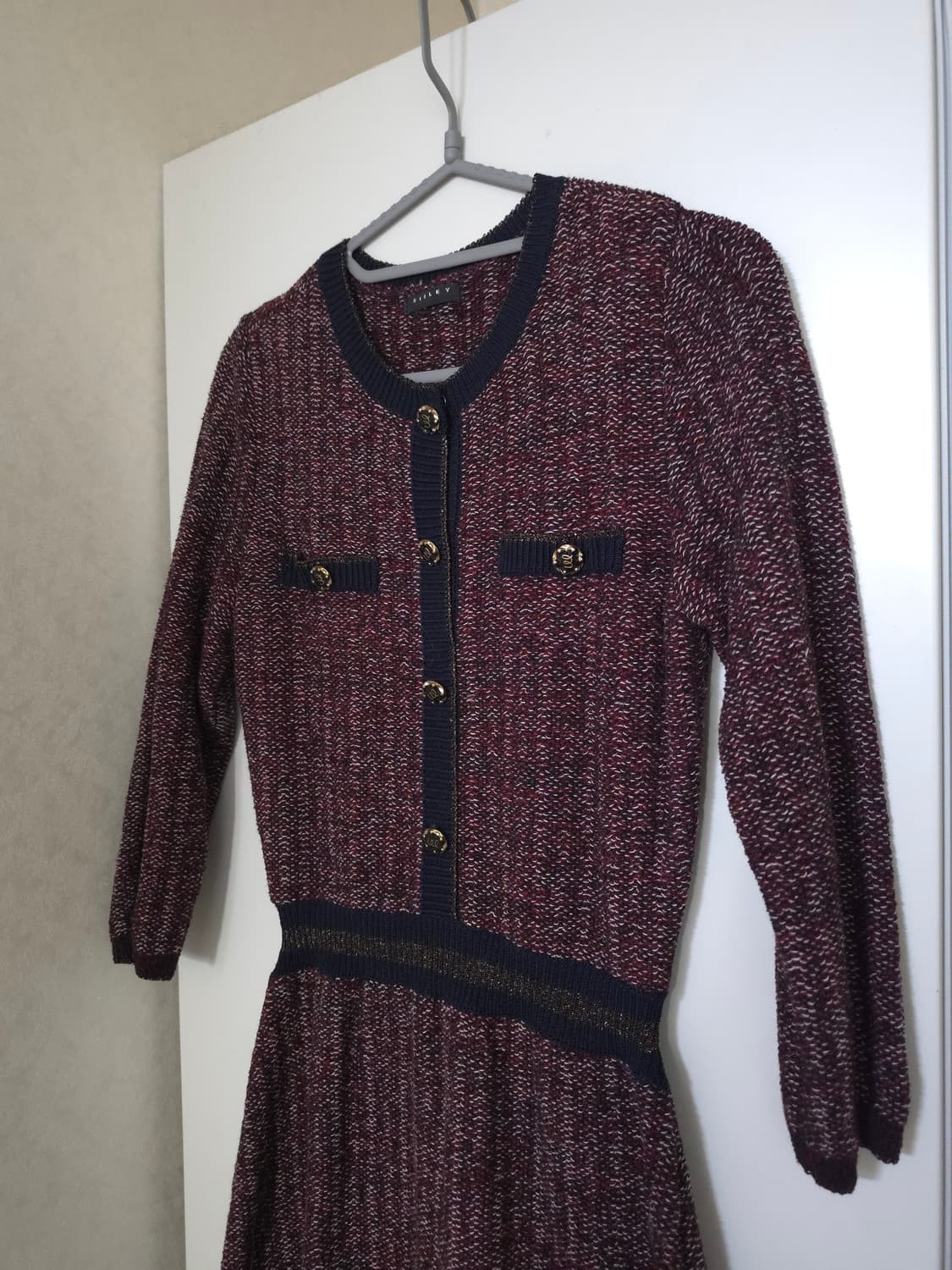 시슬리 트위드 원피스 상품이미지2