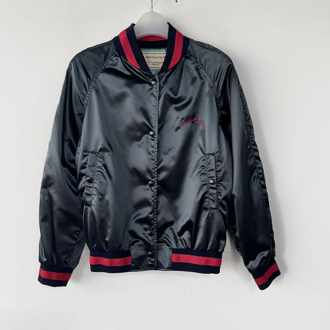 메종키츠네 새틴 테디 블루종 상품이미지2