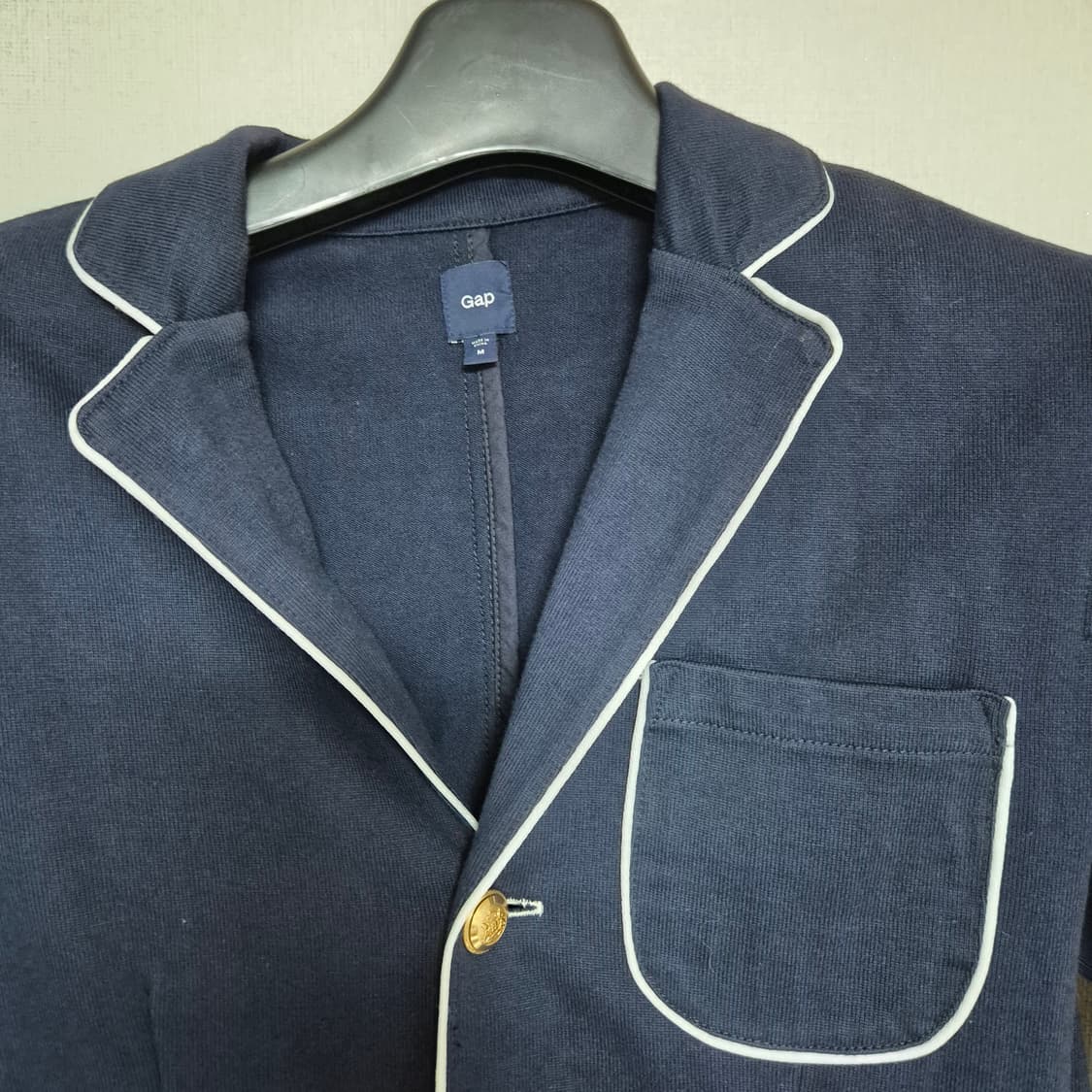 00's gap 올드갭 네이비 코튼 금장 블레이저 상품이미지2