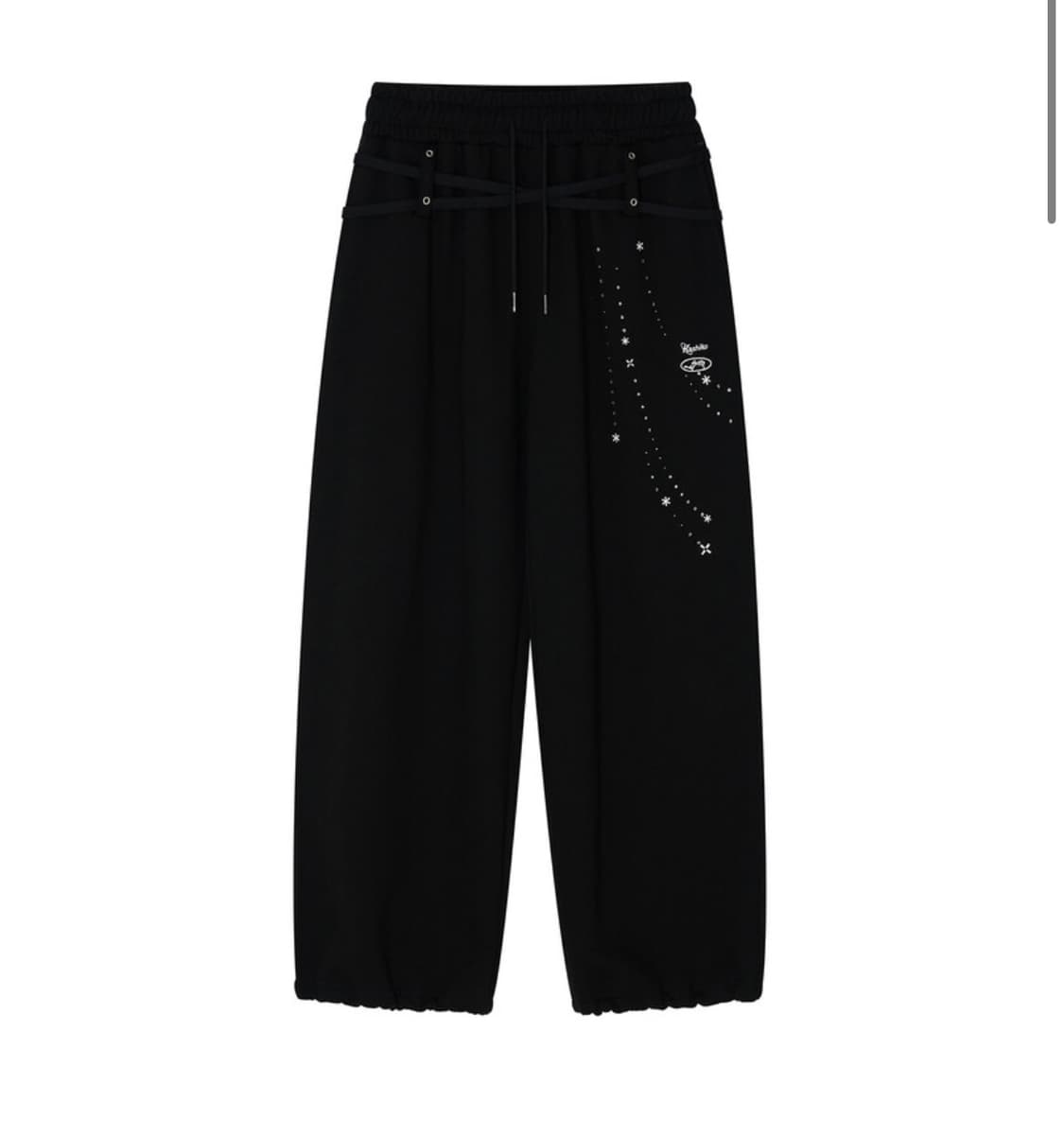 카시코 kashiko zenu belt sweat pants black 상품이미지1