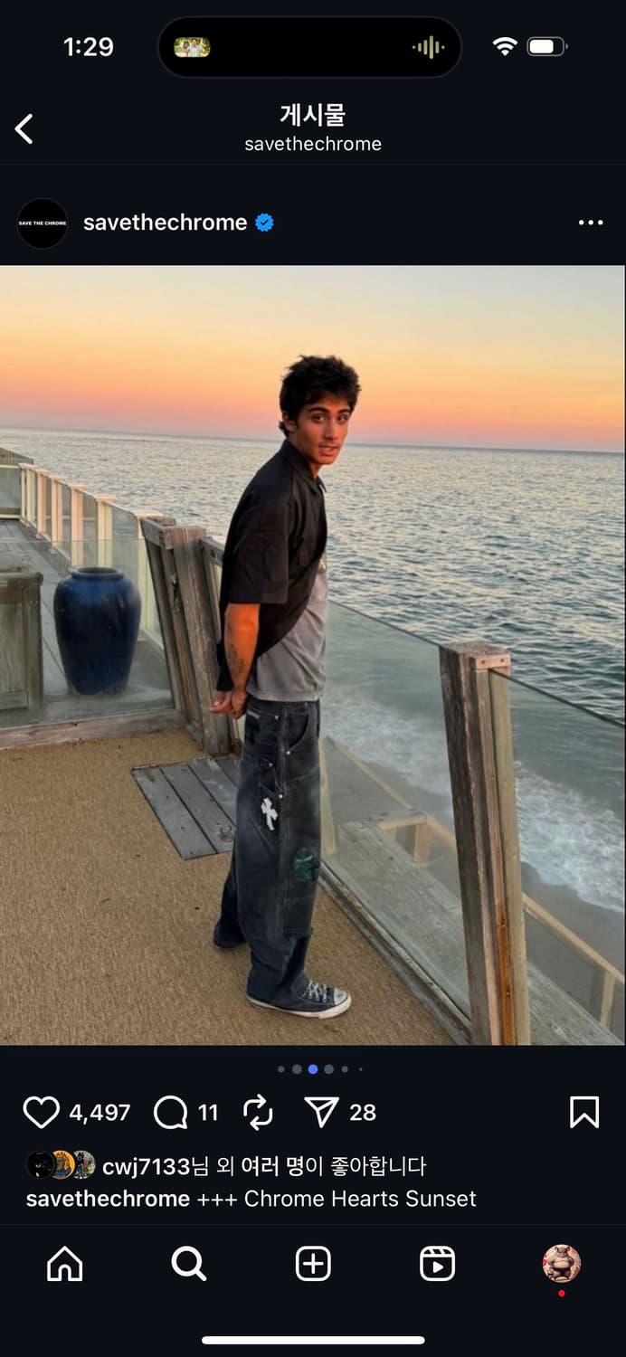 00S 빈티지 칼하트 B01  더블니 카펜터 블랙 36 상품이미지10