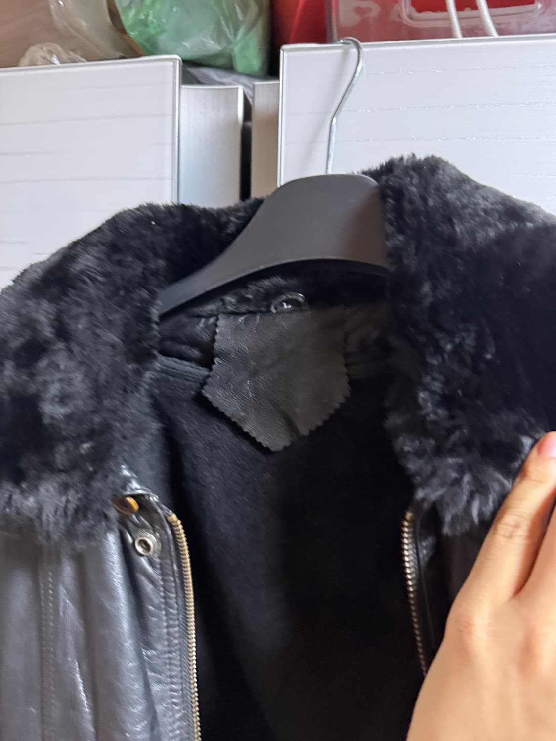 빈티지 가죽 a2자켓 리얼레더 L사이즈 상품이미지6