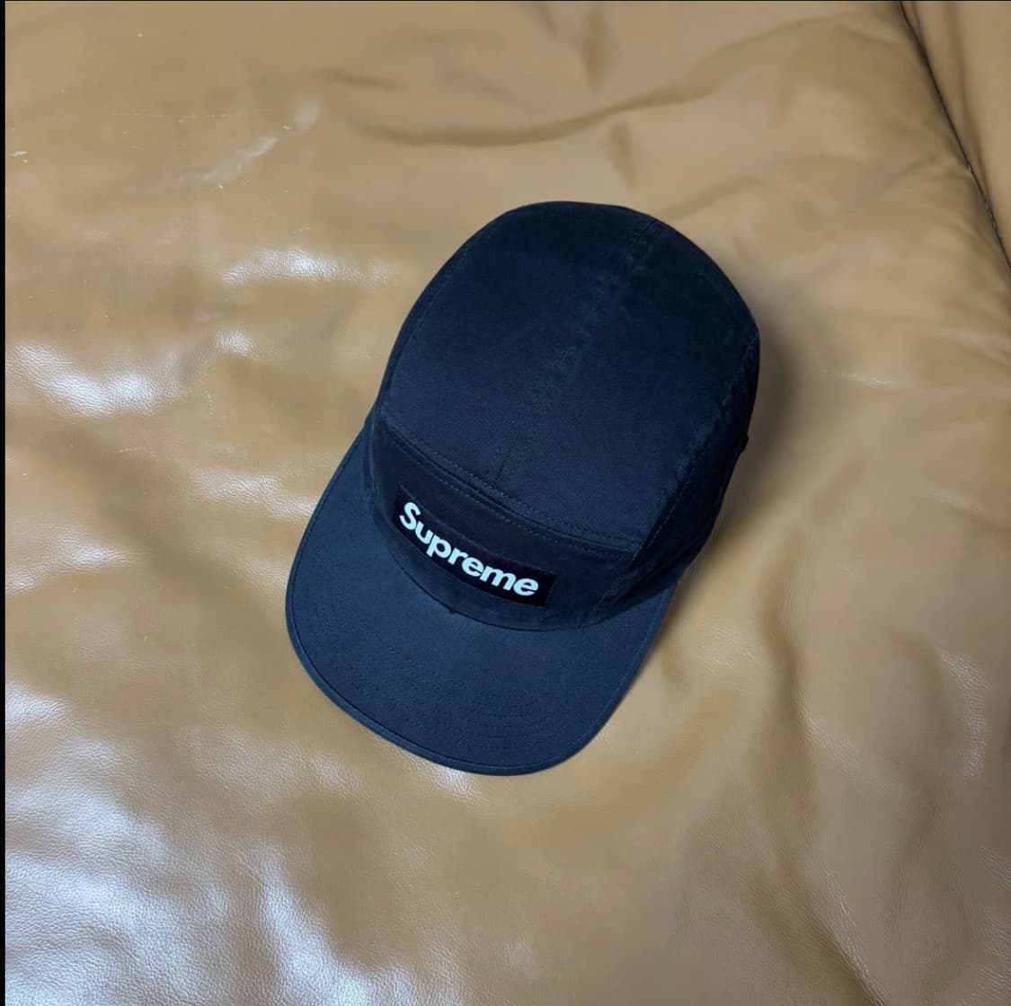 슈프림 캠프캡 모자 박스로고 블랙 상품이미지5