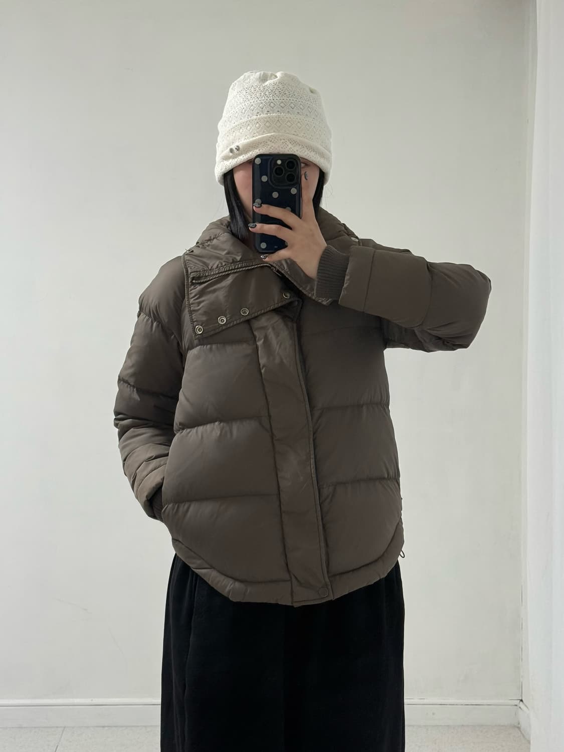 디젤 구스다운 카키브라운 패딩 상품이미지3