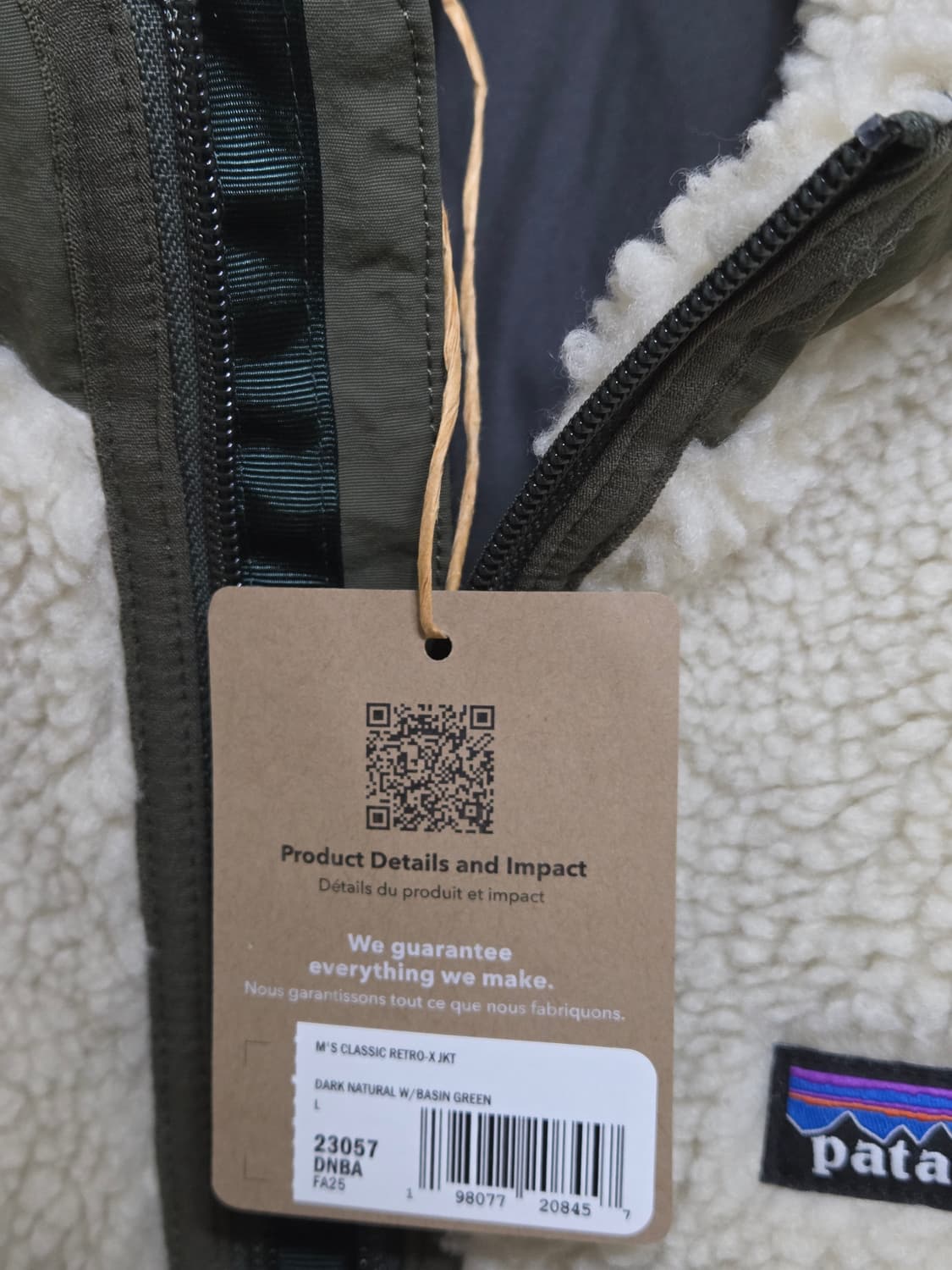 파타고니아 레트로x 다크네추럴 L 새상품 상품이미지4