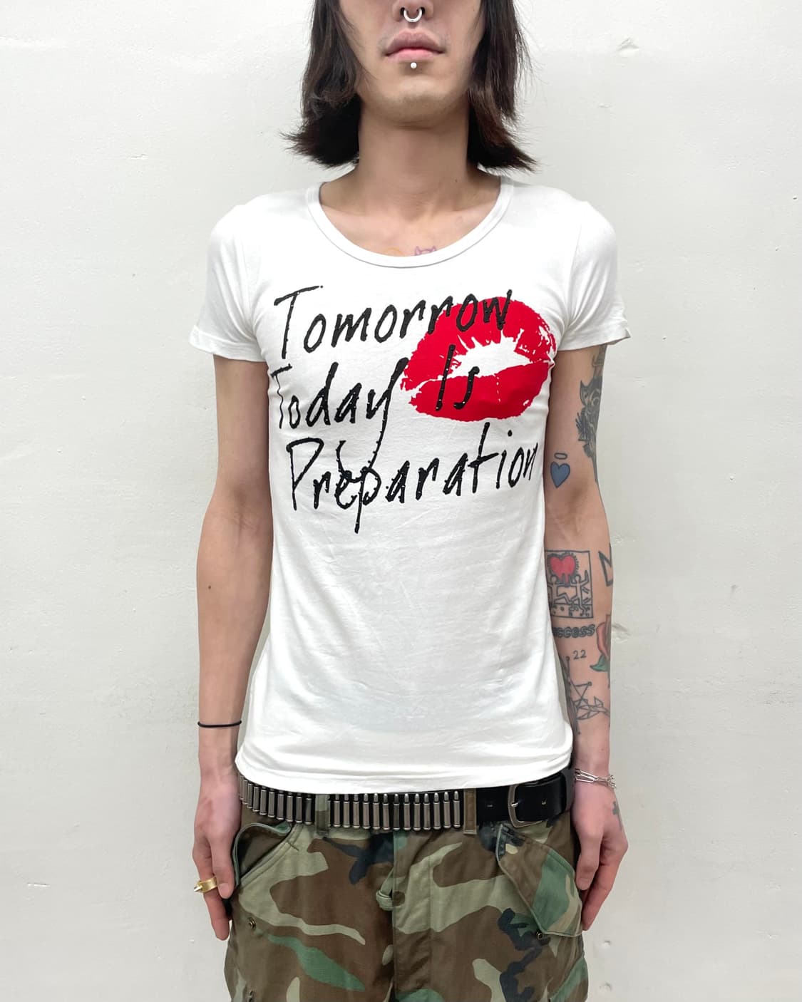 Red Lip Cubic T-shirt  상품이미지1