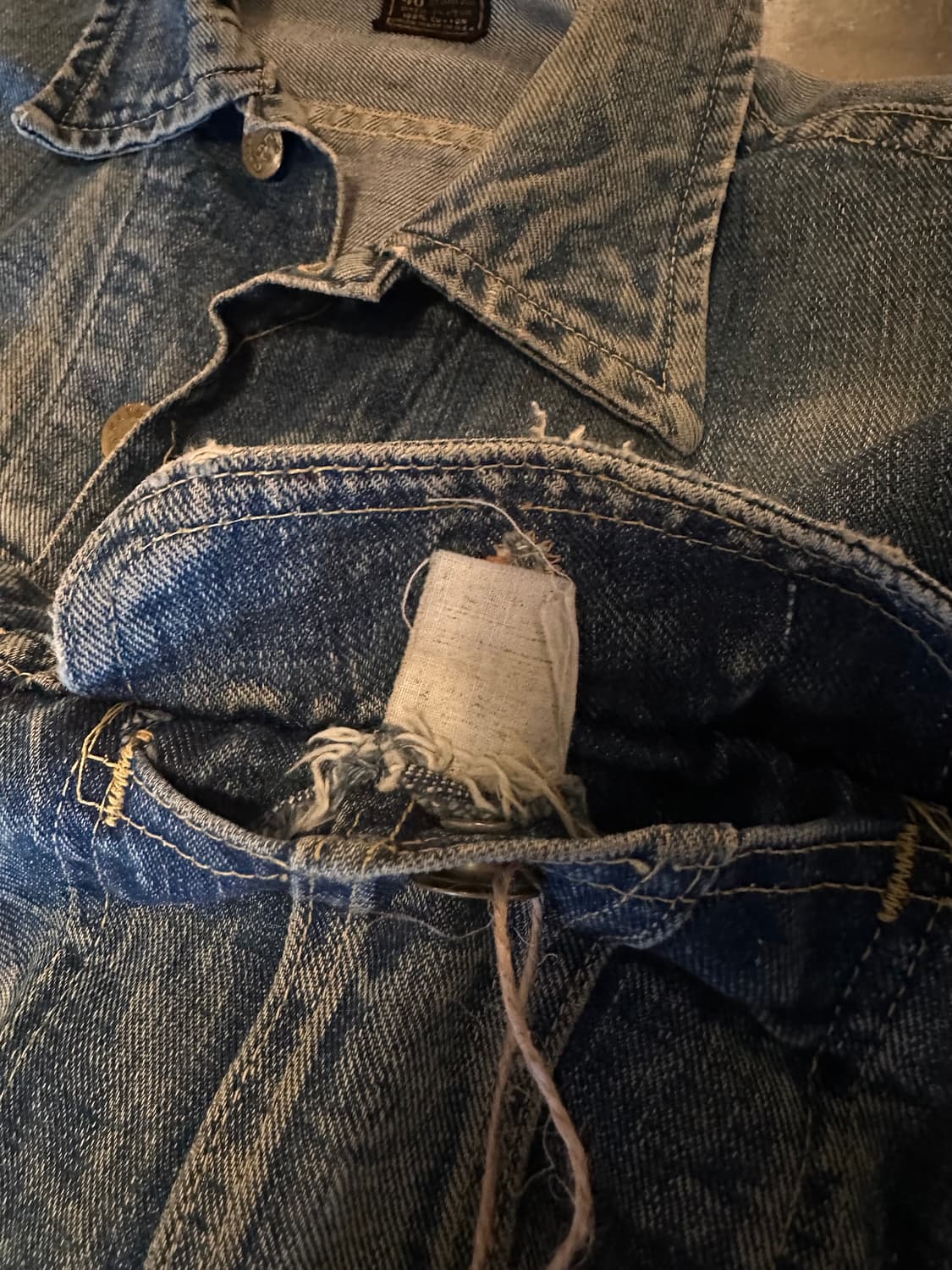 60s USA LEE 빈티지 리 101-J 데님 자켓 101J 상품이미지9