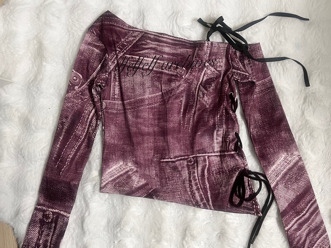 엘프엘프엘프 아카이브 코르셋 그래픽 티셔츠 상품이미지1