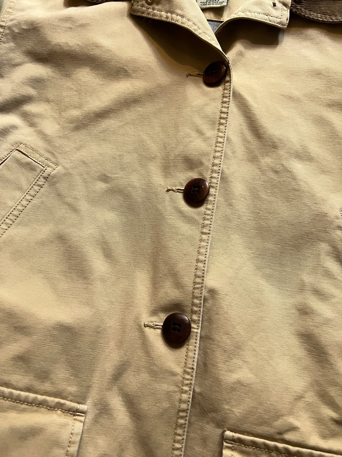 [L]엘엘빈 USA 코튼 라이닝 베이지 헌팅 자켓 상품이미지3