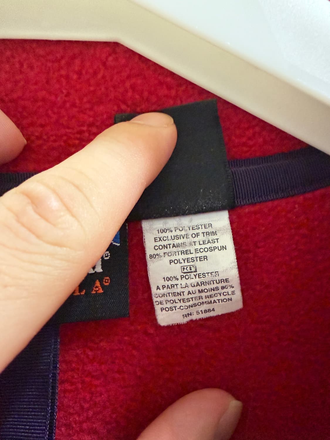 90s 파타고니아 신칠라 스냅티 레드 블랙 L 상품이미지6