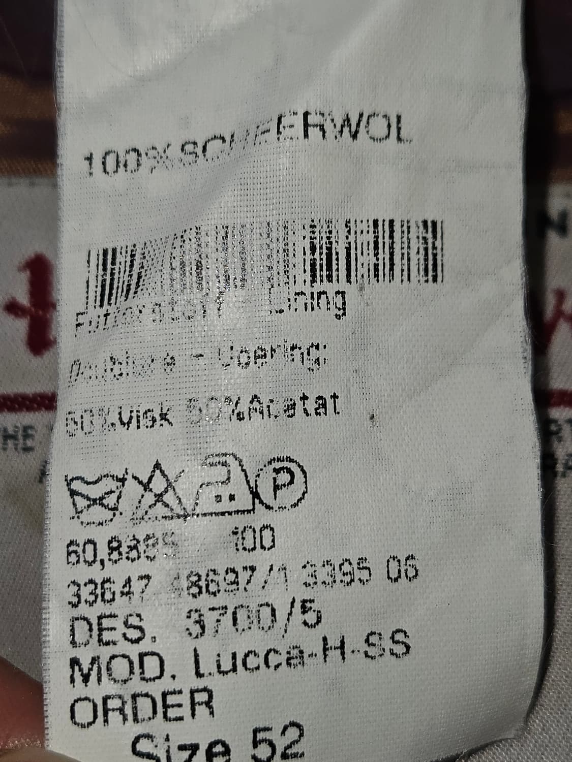 해리스트위드 빈티지 울 브라운 블레이저 자켓 52 상품이미지5