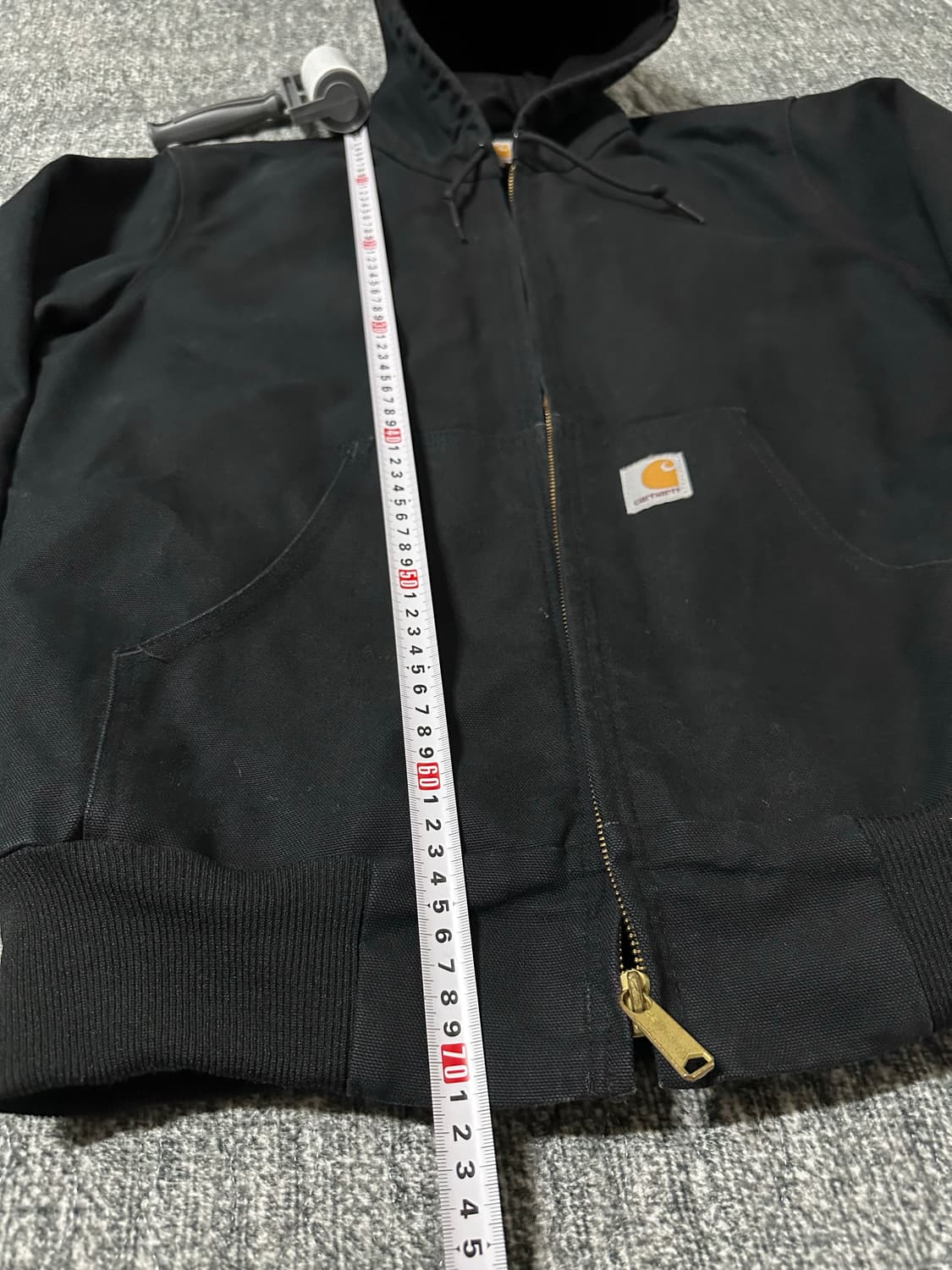 칼하트 J131 블랙 후드집업 S 상품이미지7