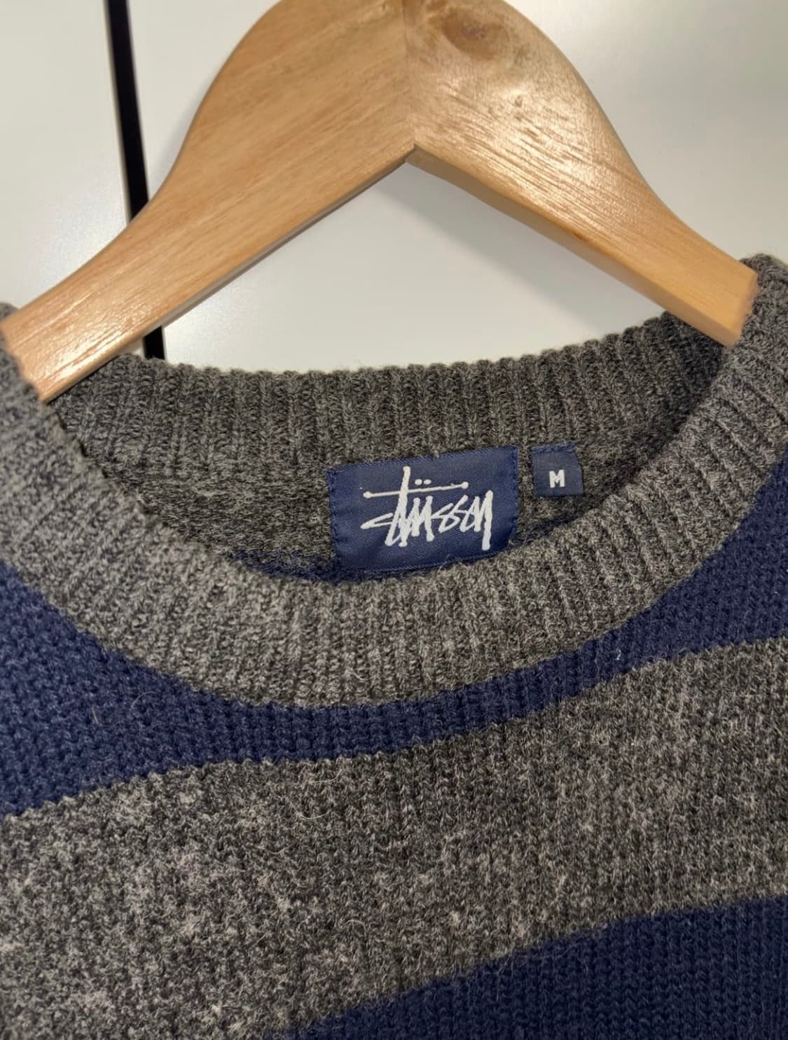 90s stussy border knit 스투시 니트 상품이미지2