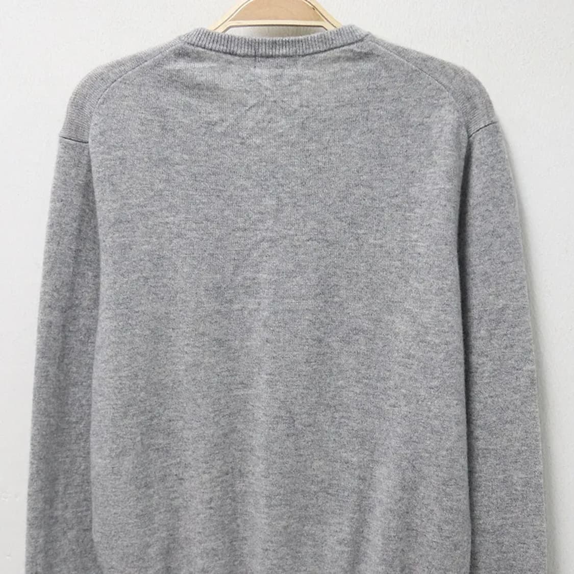 유니클로 캐시미어 그레이 니트 61385 상품이미지5