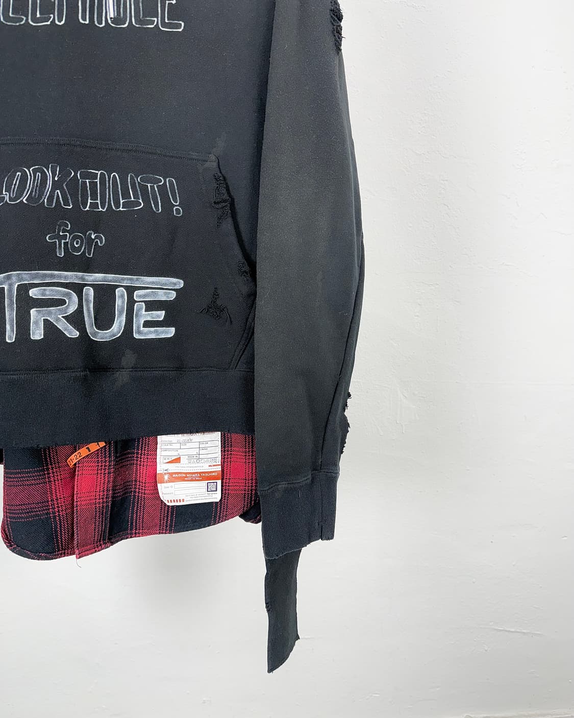 미하라 야스히로 데컨스트럭티드 후디 리메이크 스웨트 셔츠 상품이미지5