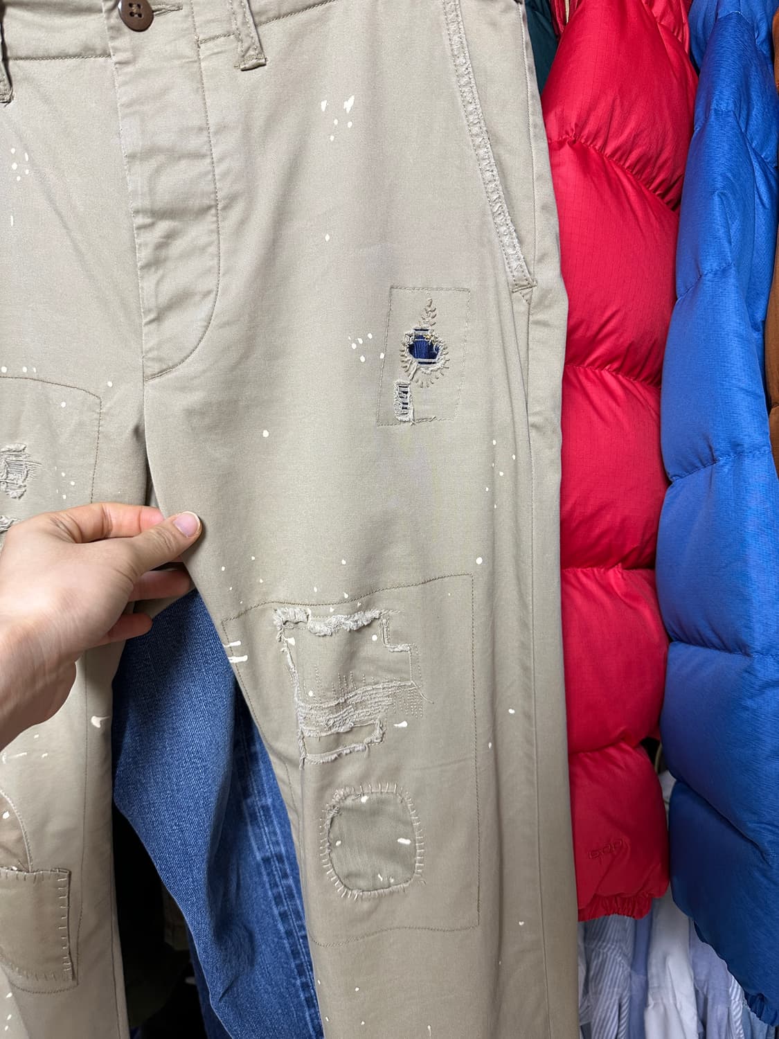 (1회착) 폴로 랄프로렌 릴렉스드핏 패치워크 치노 30x30 상품이미지3