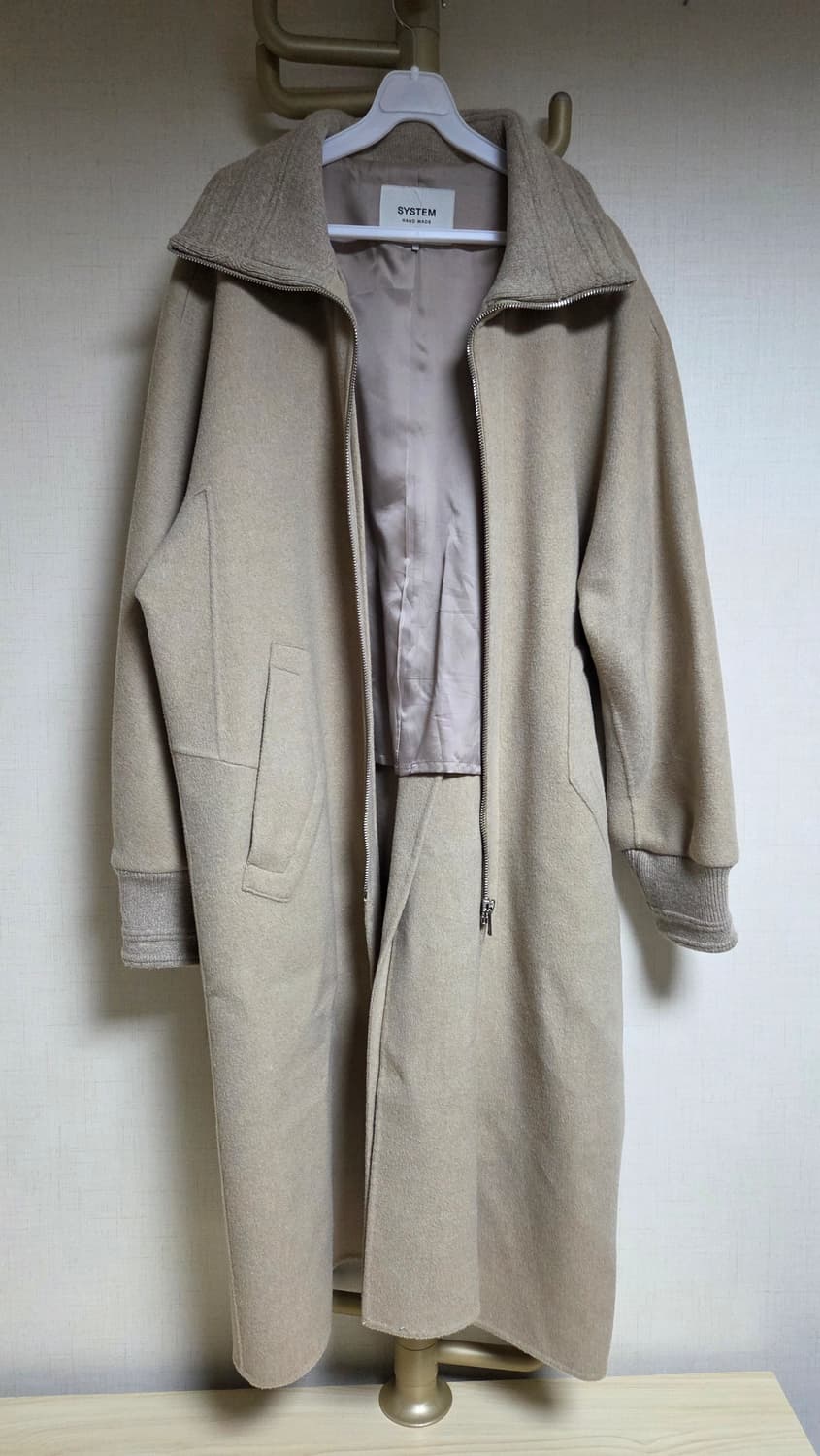 시스템 캐시미어 블렌드 집업코트. 상품이미지1