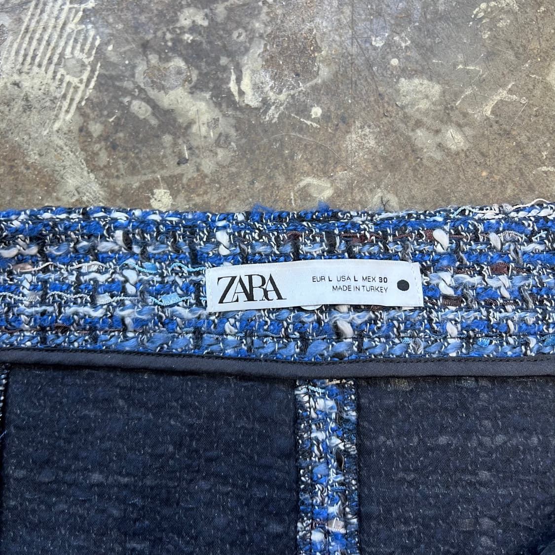 L) ZARA 자라 트위드 스커트 치마 상품이미지5