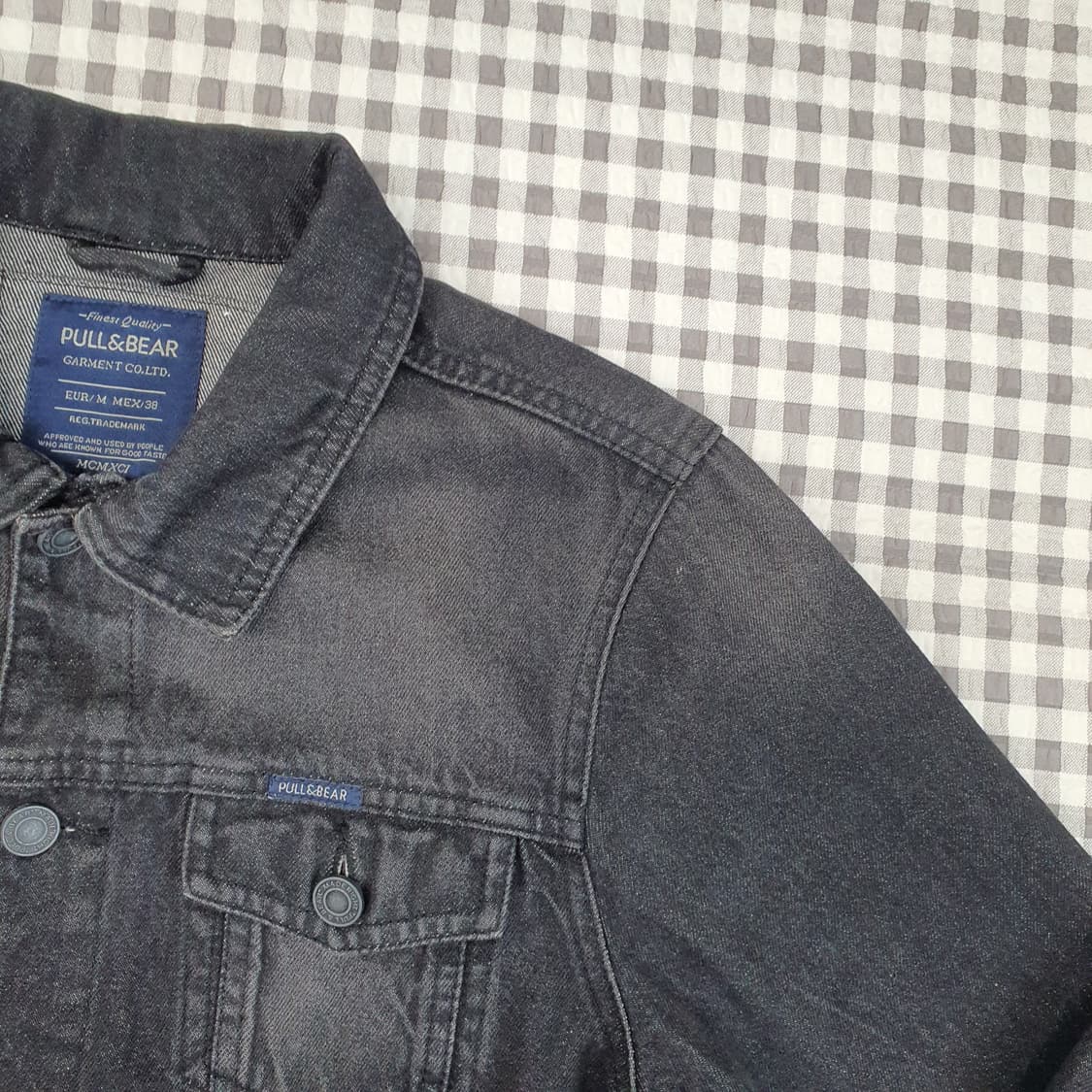풀앤베어 스판 데님 청자켓 남자95 상품이미지3