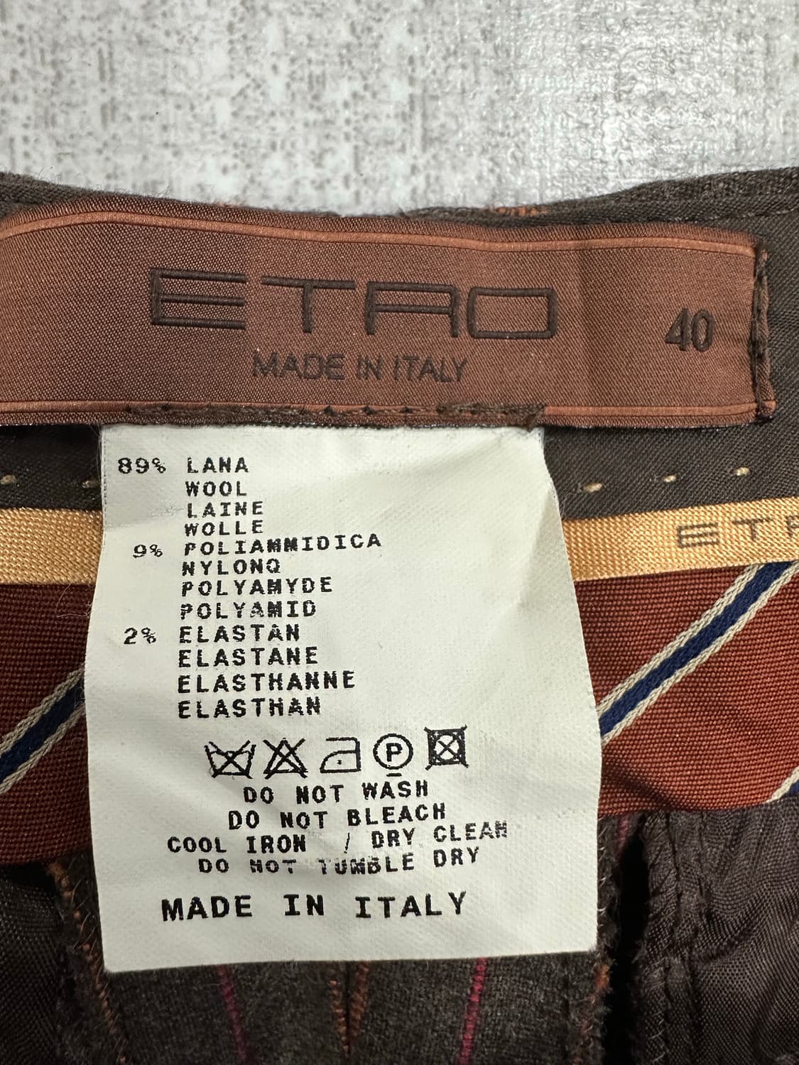 ETRO 울 슬랙스 상품이미지6