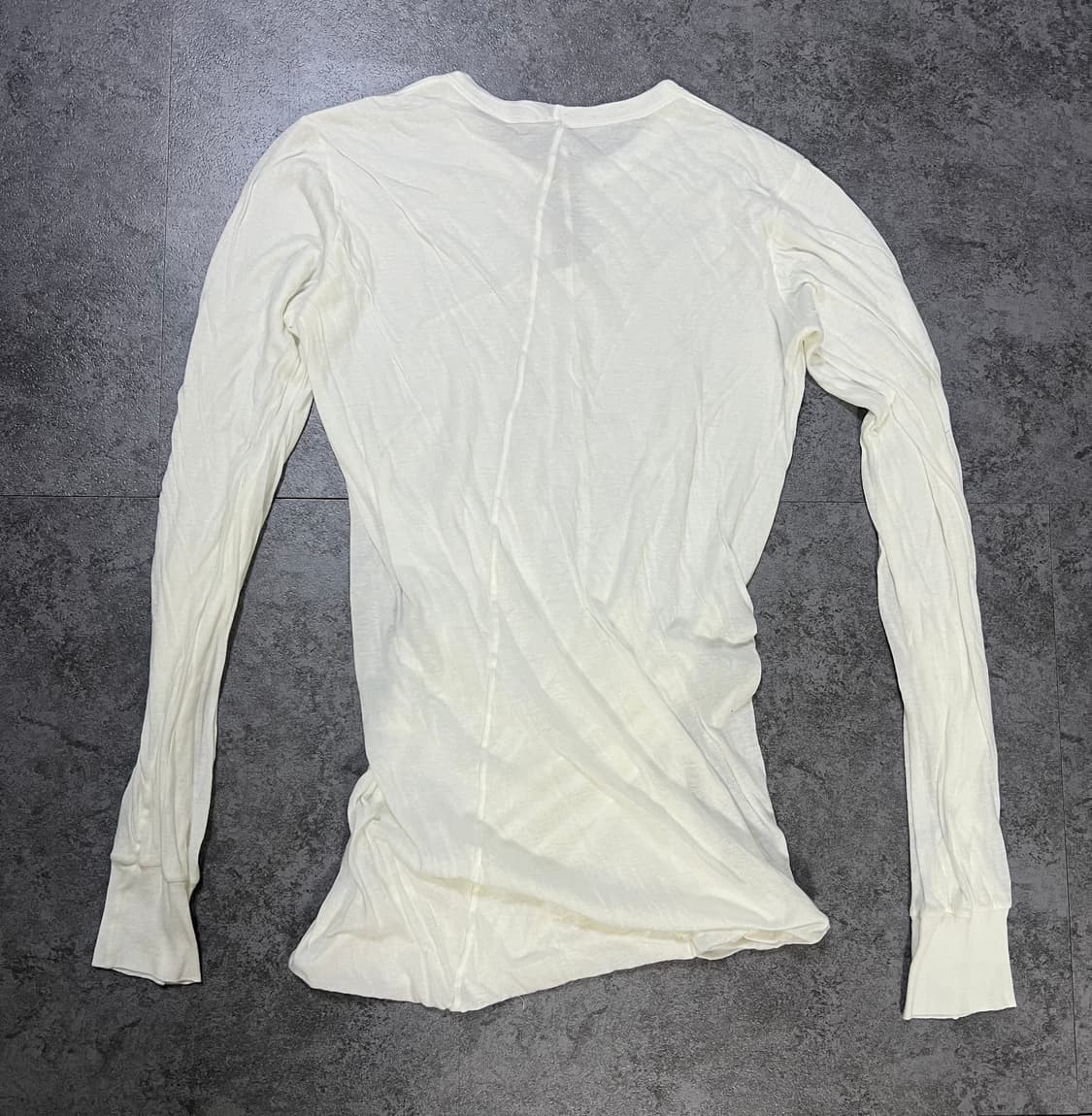 릭오웬스 Rickowens LUXOR FW23 롱슬리브 화이트 M 상품이미지2