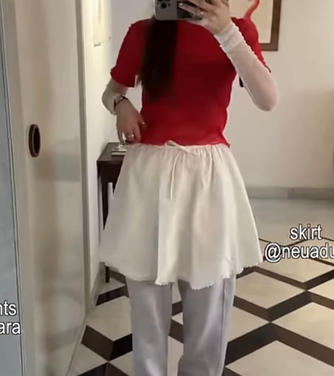 홈오브하이 Mila Top 레드 (오눅 착용)  상품이미지2