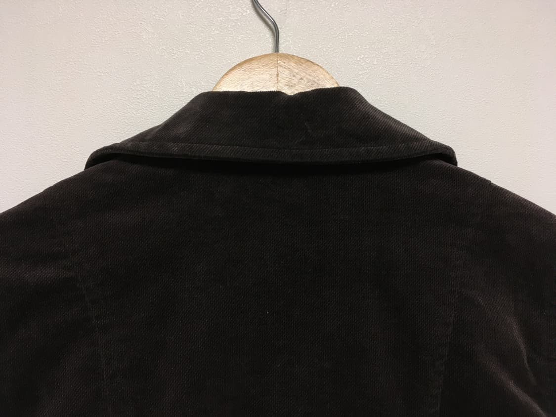 vintage velvet double jacket dark brown 상품이미지8