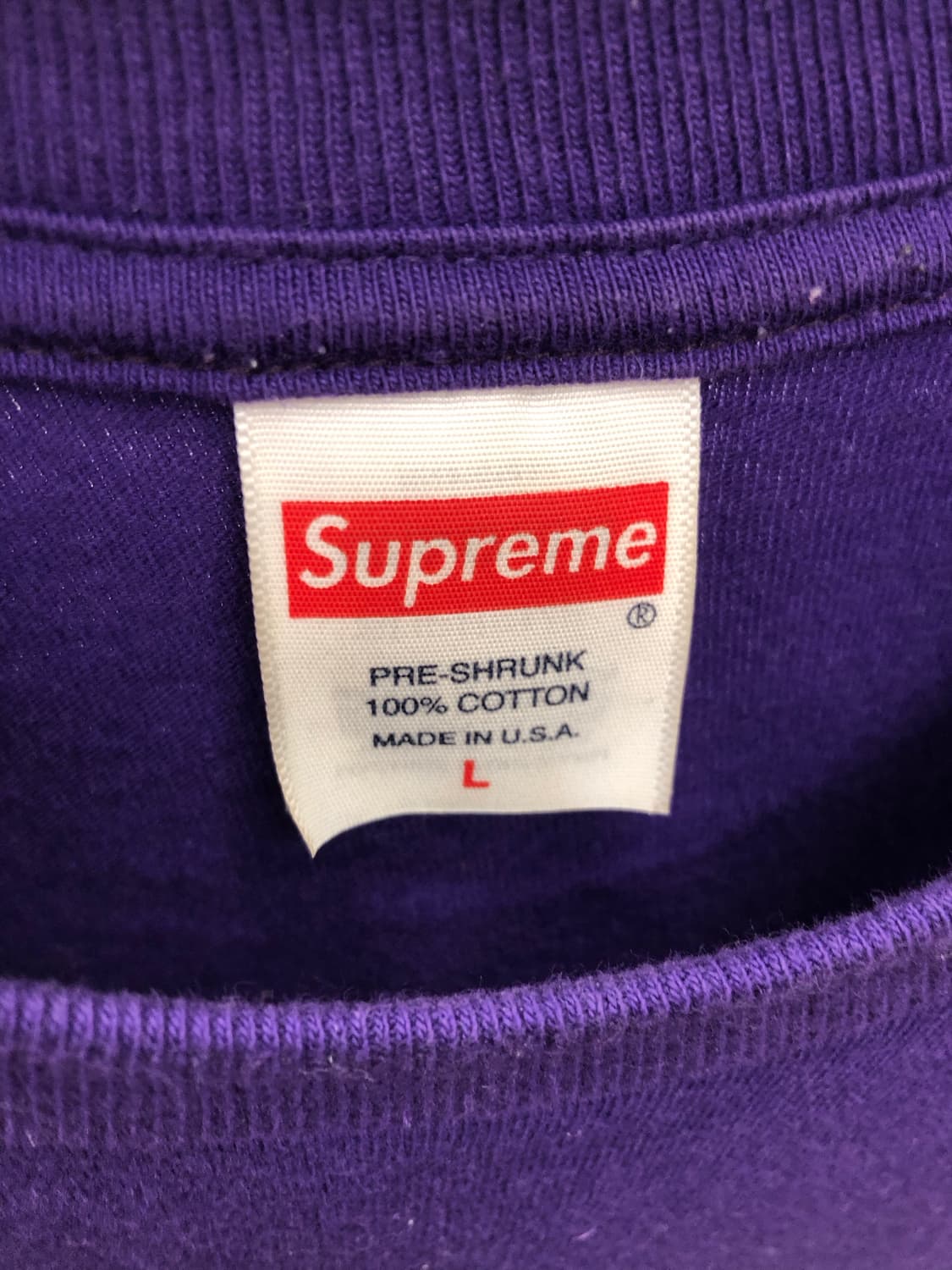 24ss 슈프림 마라도나 티셔츠 퍼플 상품이미지3