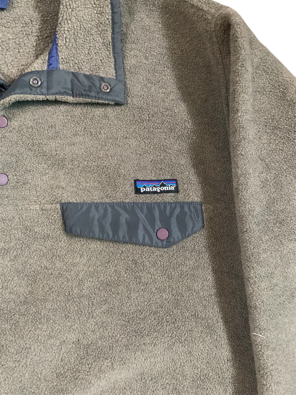 [M] 90s 파타고니아 신칠라 풀오버 그레이 MADE IN USA 상품이미지2
