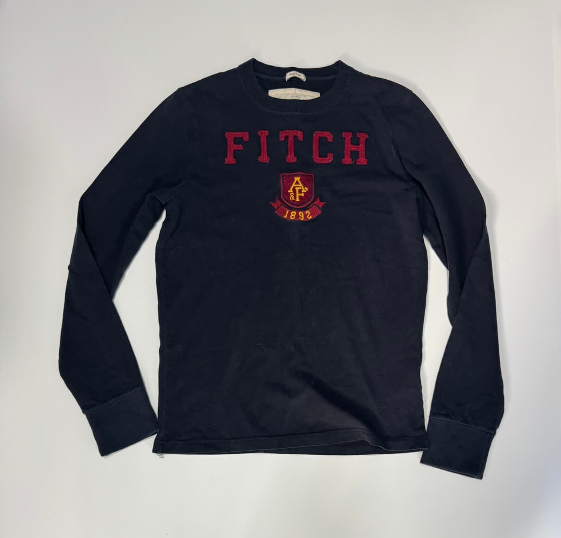 여성 아베크롬비 스펠아웃 긴팔 롱 슬리브 s 네이비 상품이미지1