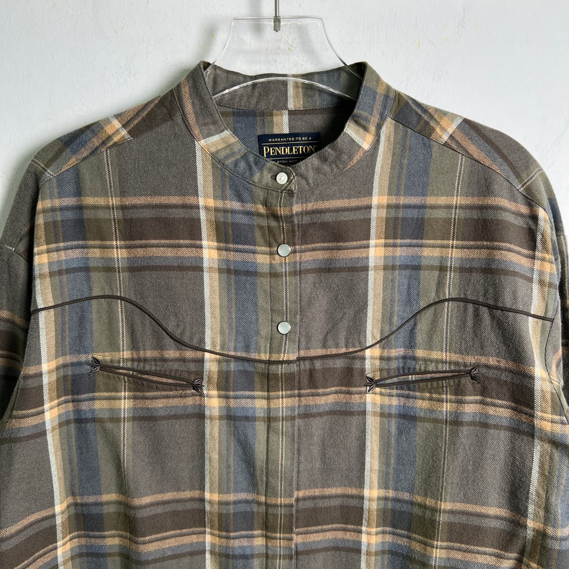 pendleton 펜들턴 체크 패턴 웨스턴 셔츠 L 상품이미지5