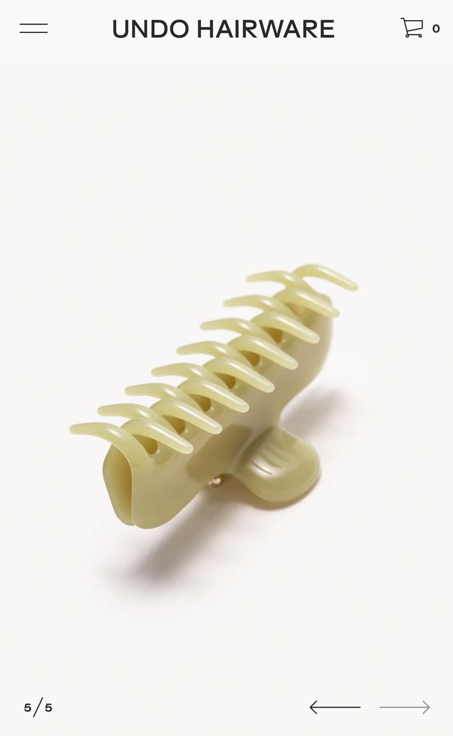 새상품) UNDO Hairware 언두 헤어웨어 클로 클립 집게핀 머리핀 상품이미지5