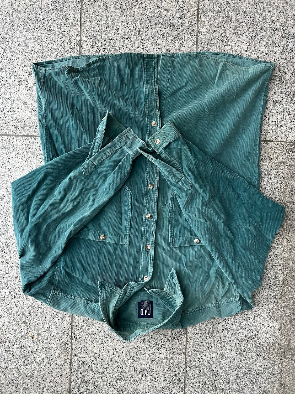 GAP 갭 M 코듀로이 셔츠 그린 상품이미지2