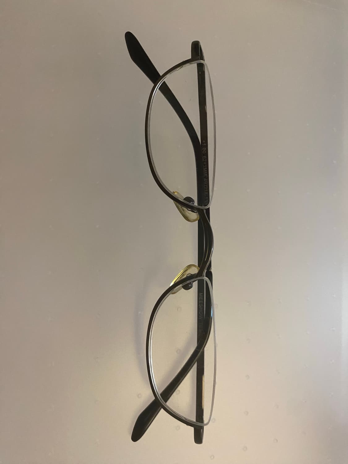 Vintage Half Semi-rimless glasses OS 상품이미지1