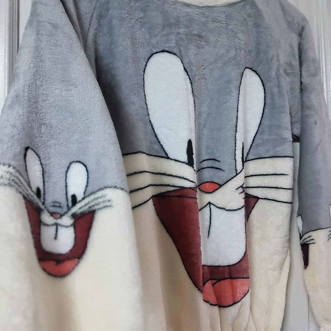 새상품 귀욤 벅스바니 극세사 겨울 수면 잠옷 홈웨어 파자마 세트 상품이미지6