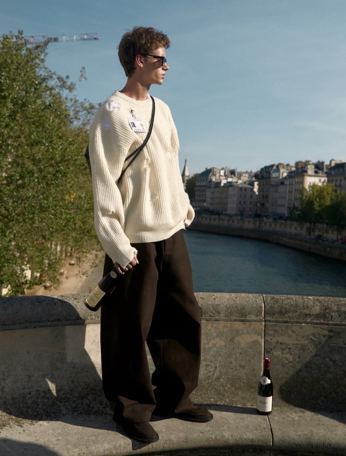 [OS] STU 디스트로이드 니트 크림 + 네임 택 상품이미지1