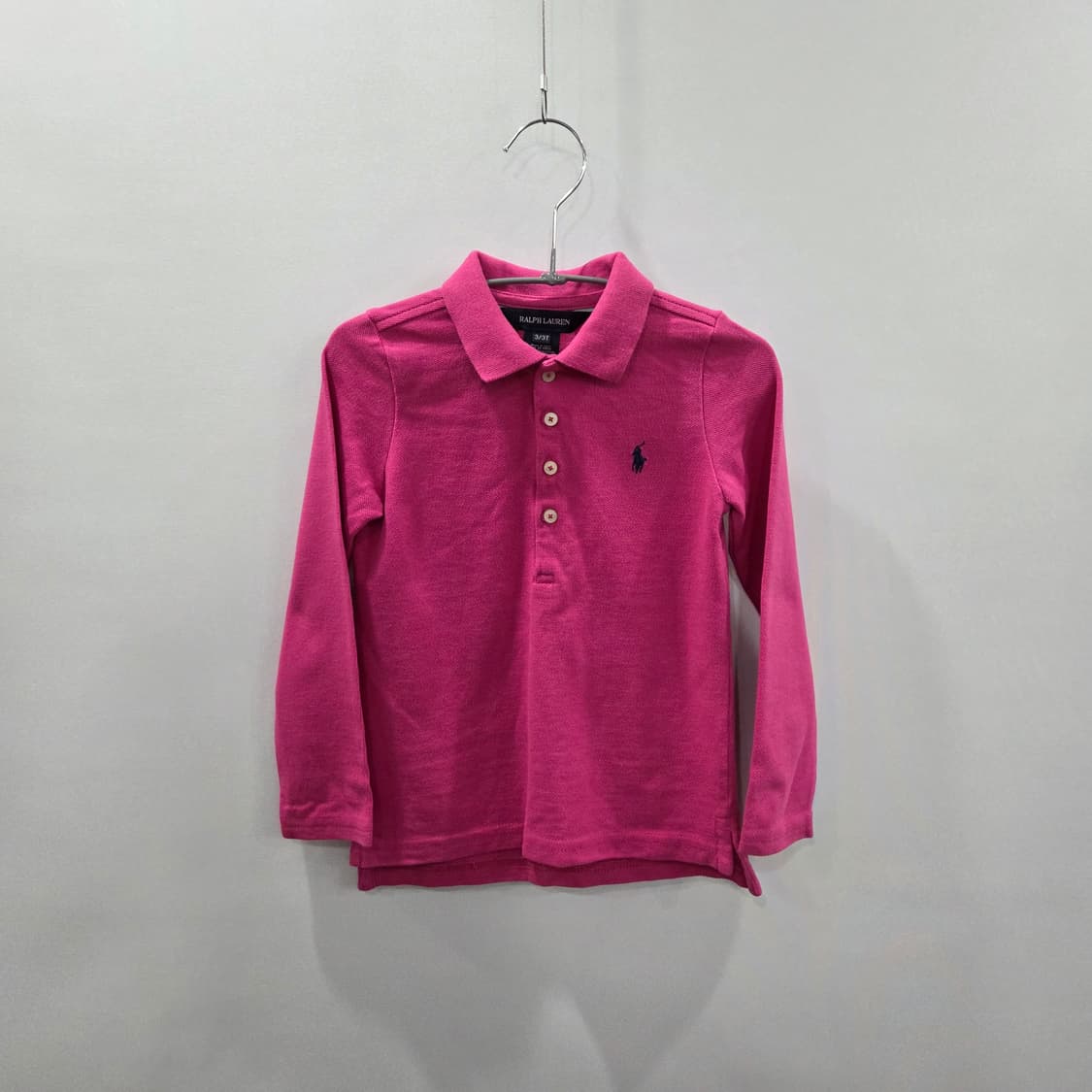 폴로랄프로렌 여아 피케 카라 롱슬리브 3T  상품이미지1