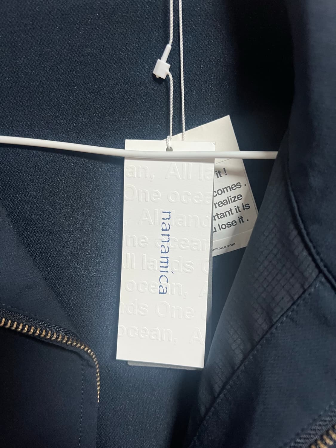 [M] 나나미카 알파드라이 크루 자켓 네이비 상품이미지3