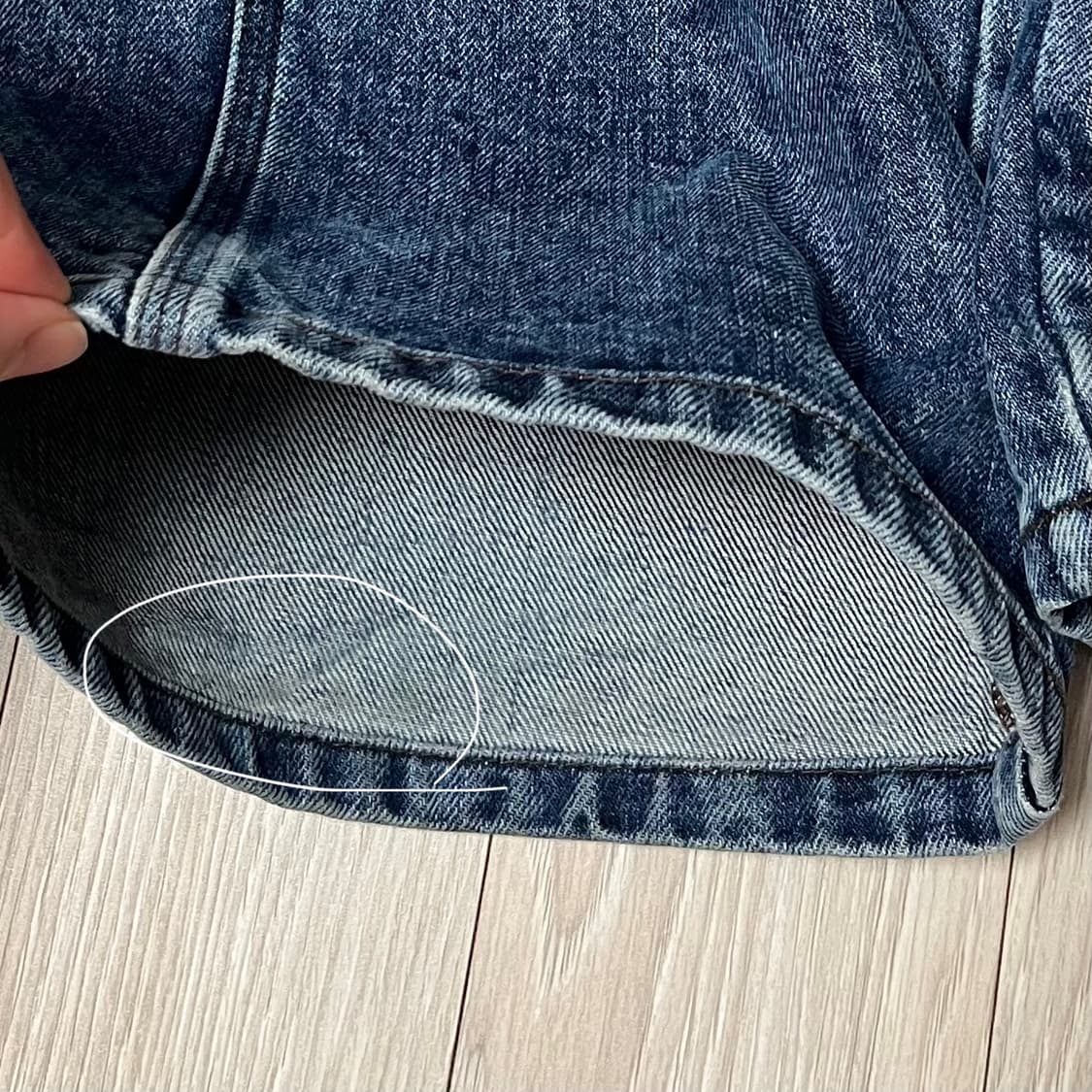 [S] 에핑글러 구라보 와이드 데님 팬츠 블루 상품이미지8