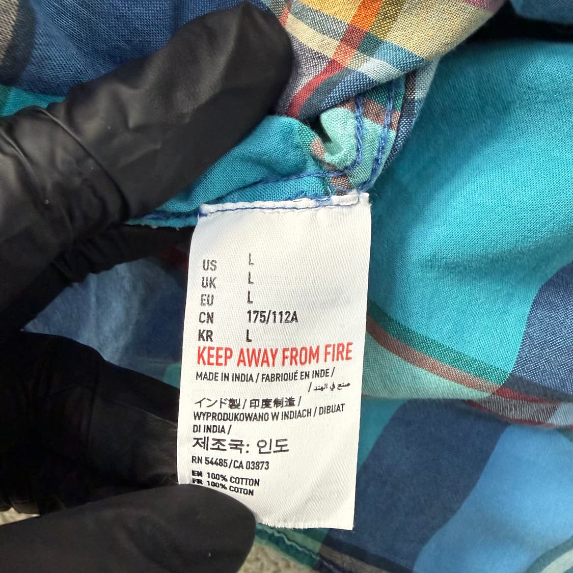 L 아메리칸 이글 체크 반팔 셔츠 0223T 상품이미지4