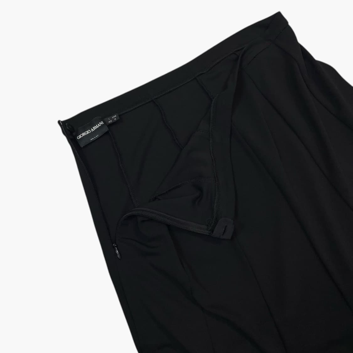 조르지오 아르마니 블랙 플레어 머메이드 스커트 42 상품이미지3