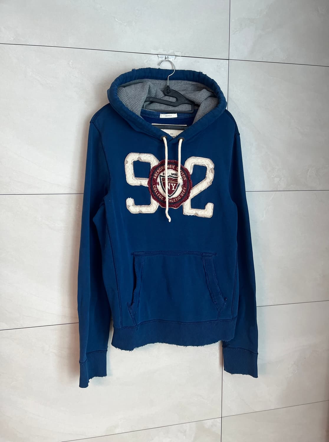 아베크롬비 스펠로고 후드티 블루 [L] 상품이미지2