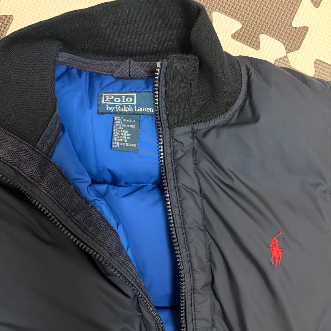 폴로 랄프로렌 조끼패딩 네이비 s 상품이미지3