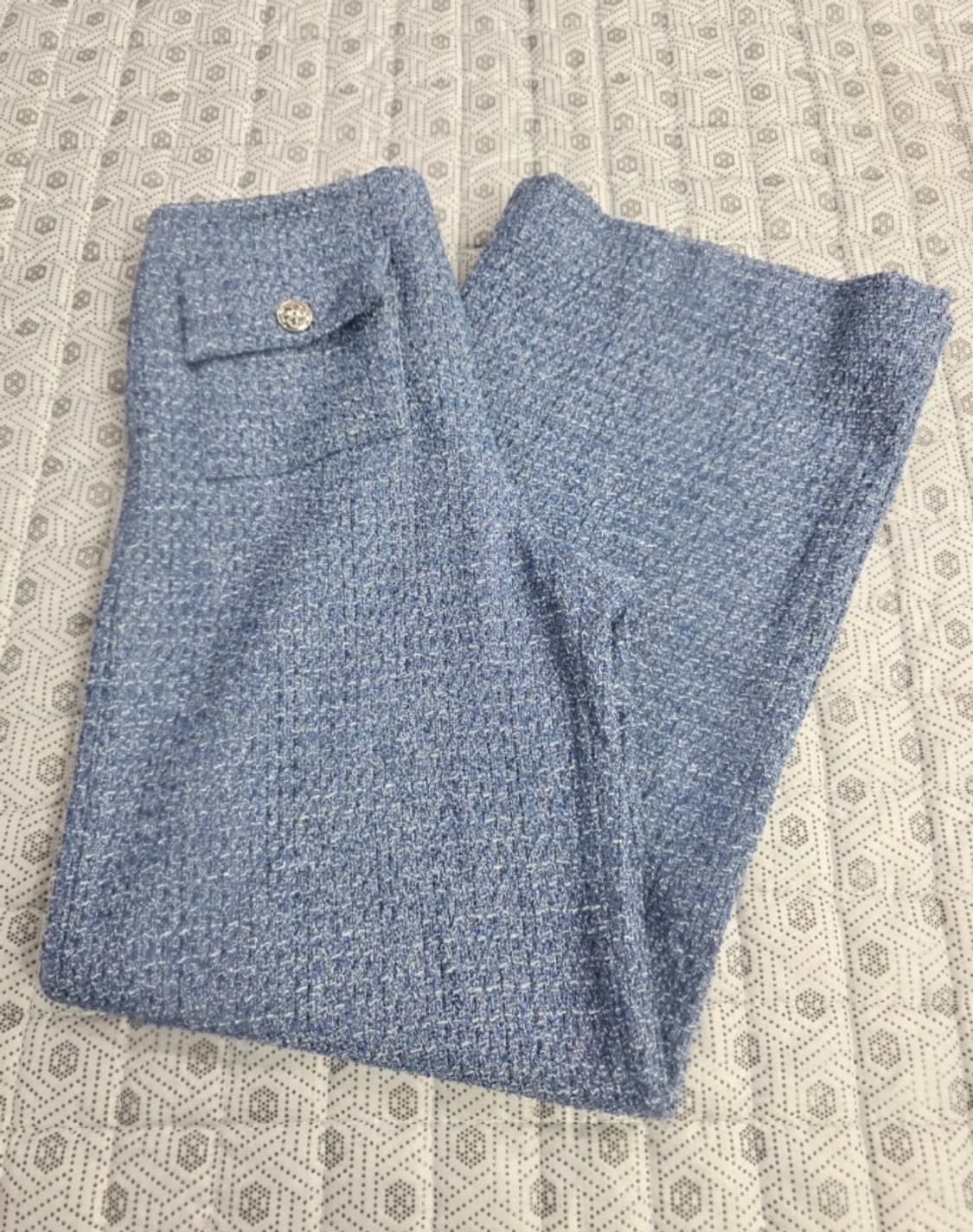 마쥬 트위드 와이드 팬츠 ~28 상품이미지2