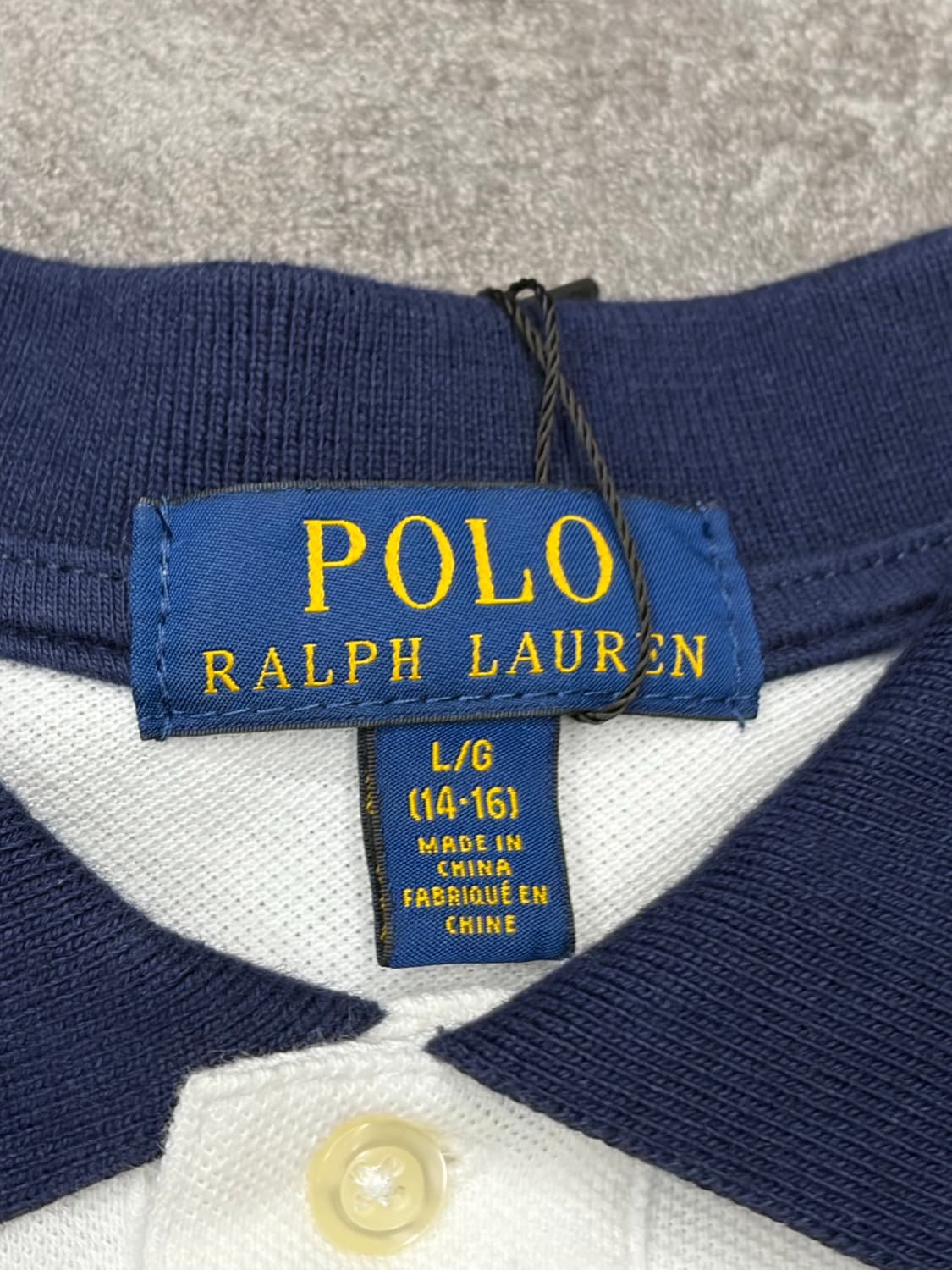 폴로 랄프로렌 빅포니 크레스트 로고 화이트 반팔 카라티 상품이미지7