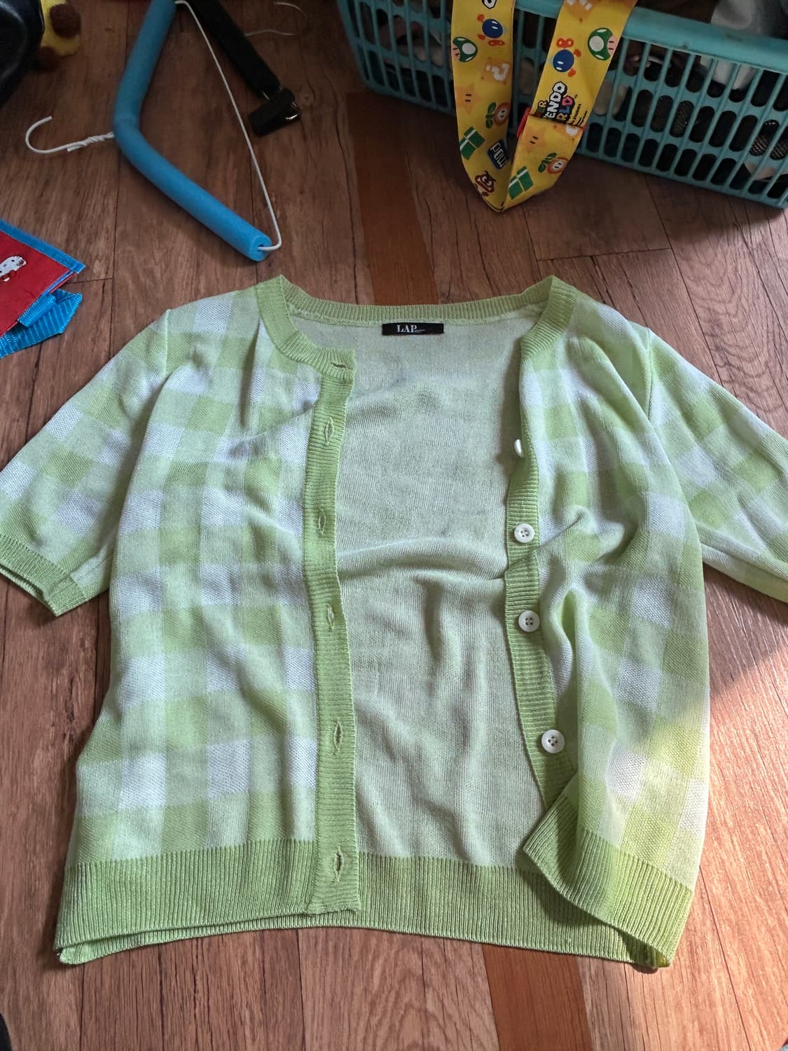 체크 니트 나시 판매 (LAP) 상품이미지1