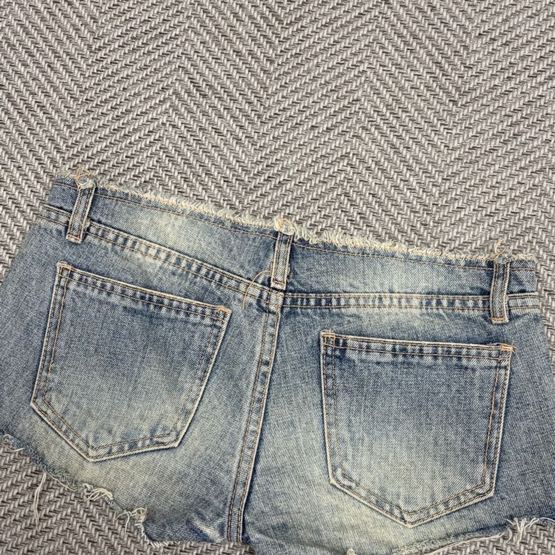 y2k 펑크 워싱 쇼트  v1103 상품이미지4