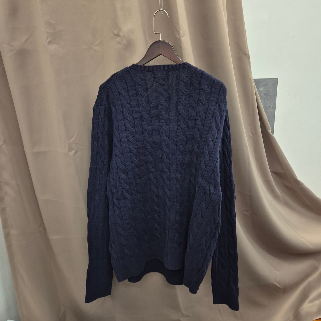 폴로 랄프로렌 네이비 꽈배기 니트 XL 상품이미지3